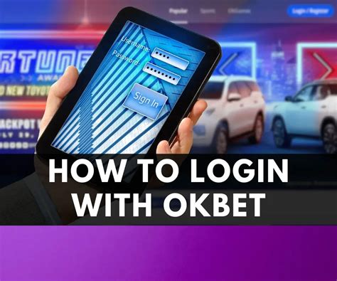 how to login at okbet